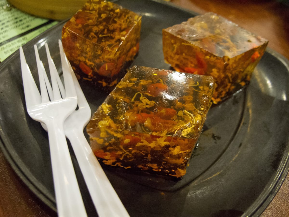 Postre de osmanthus