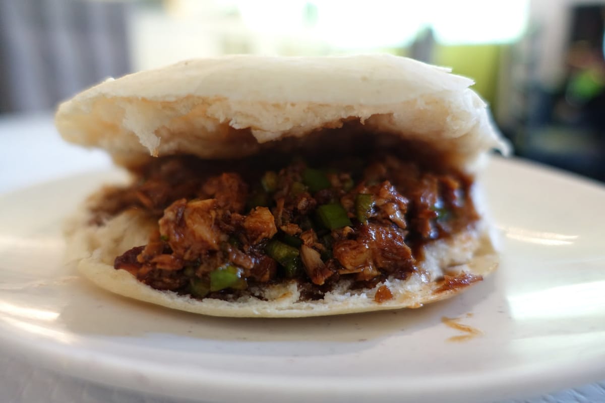 Pan bao de ternera coreana