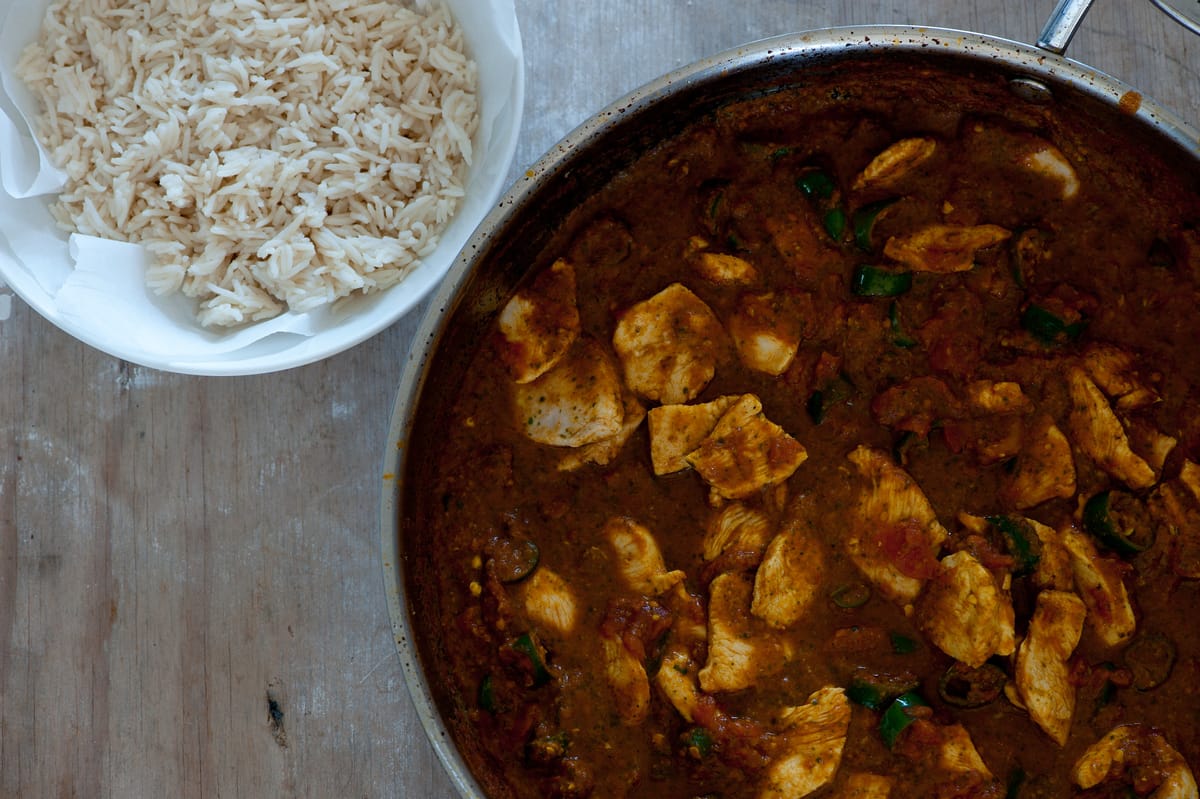 Pollo vindaloo