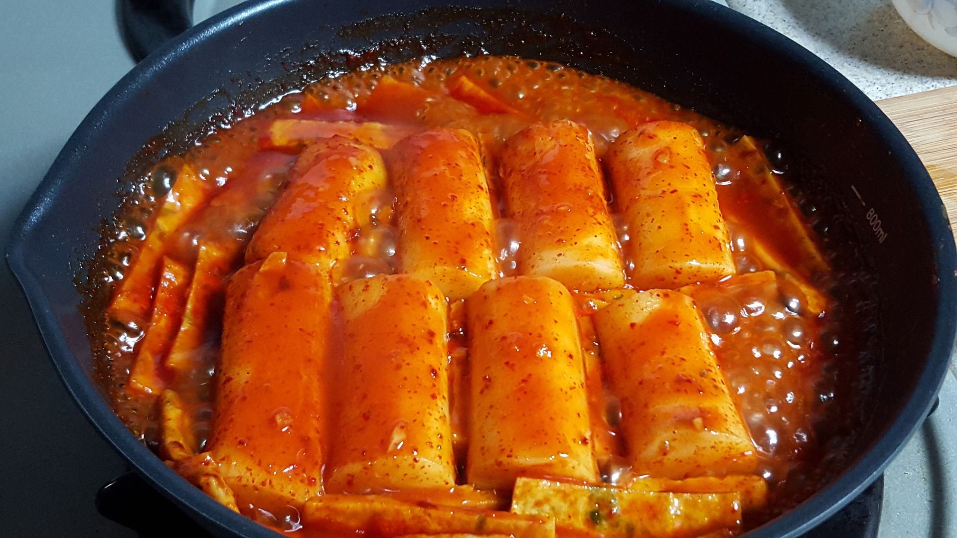 Receta fácil y picante de Tteokbokki coreano