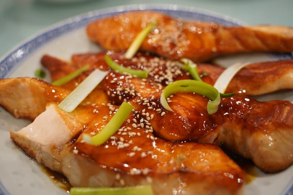 salmón teriyaki