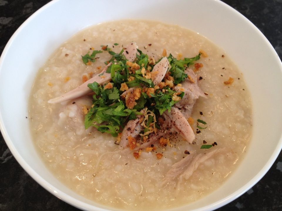 Congee de pollo