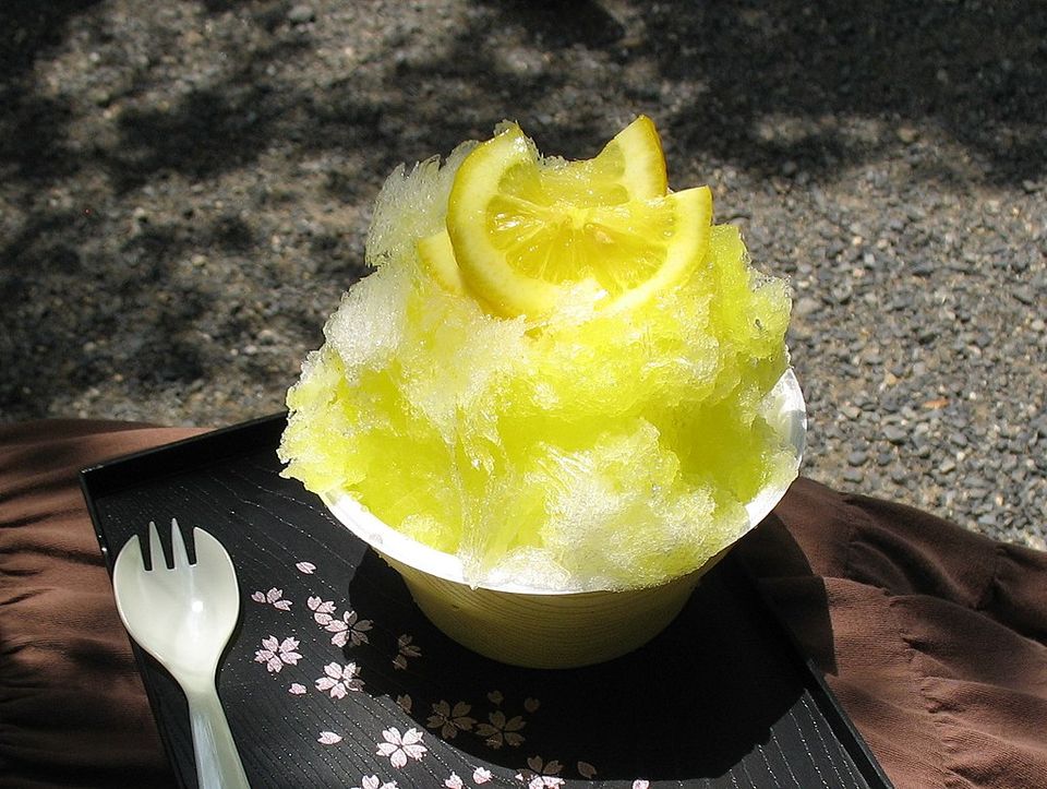 Kakigori: helado japonés de limón