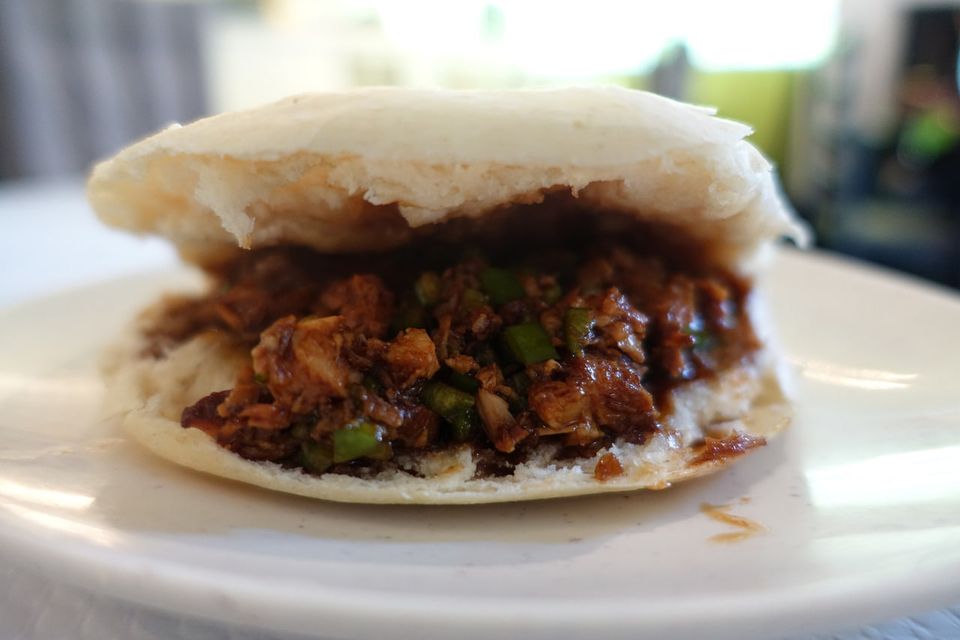 Pan bao de ternera coreana