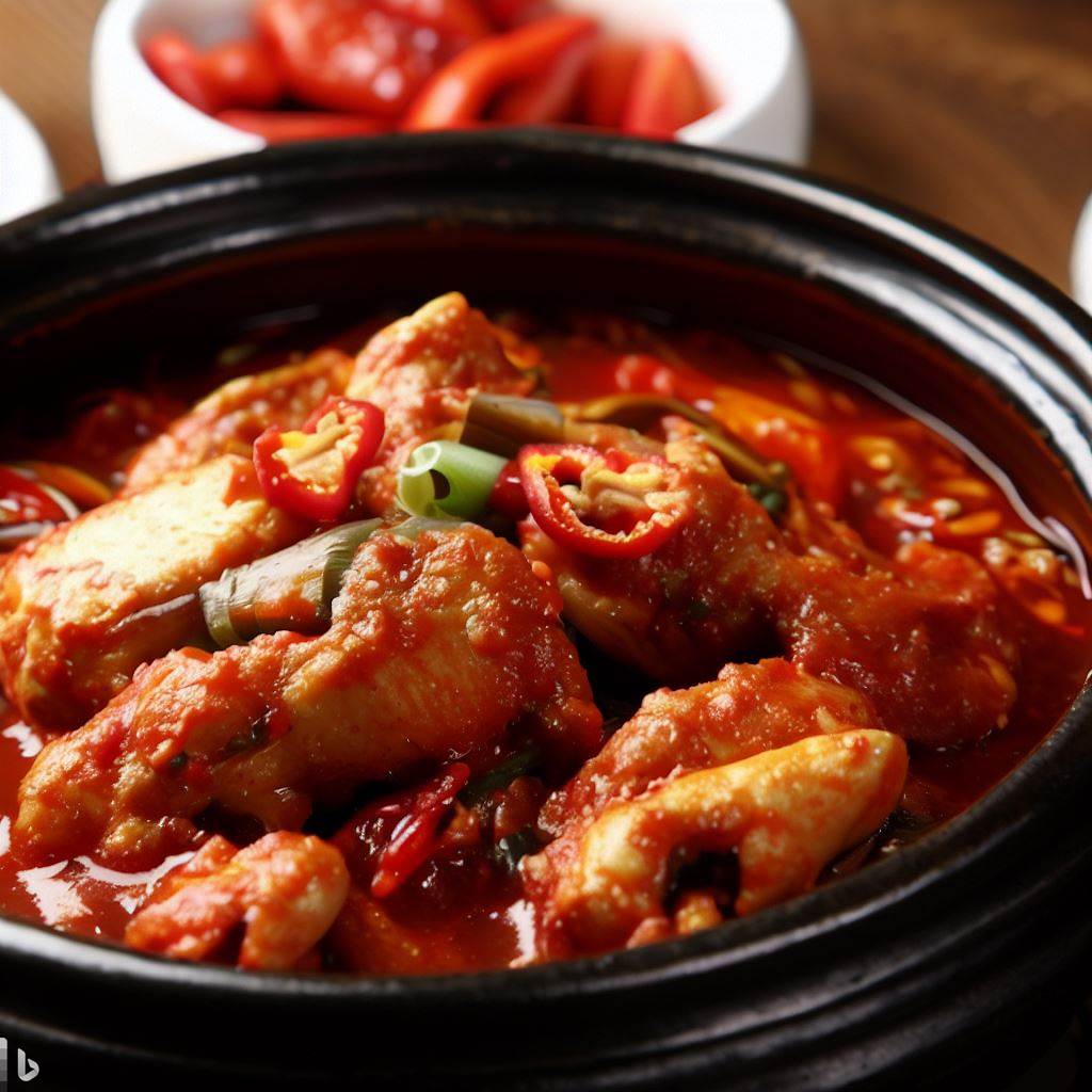 Dakdoritang, el estofado de pollo picante coreano