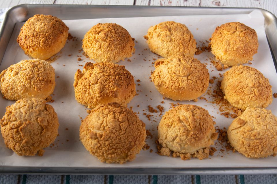 Soboro ppang, delicioso pan dulce coreano con cobertura crujiente