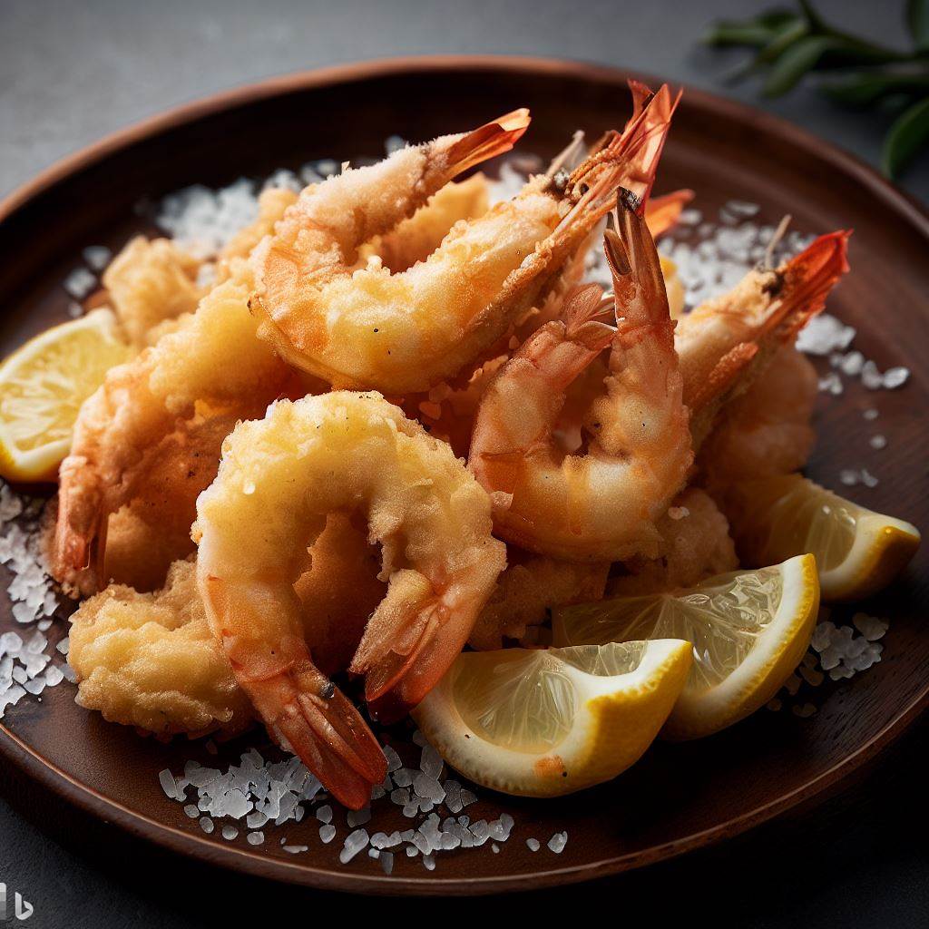 Gambas en tempura con sal de limón: una receta crujiente y cítrica