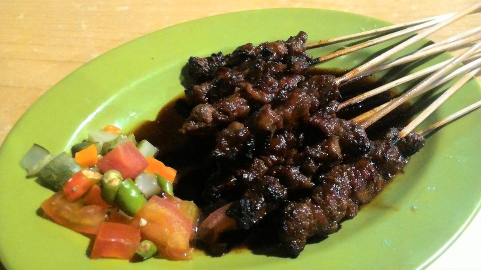 Ternera Satay Maranggi, pincho de ternera marinada de Indonesia