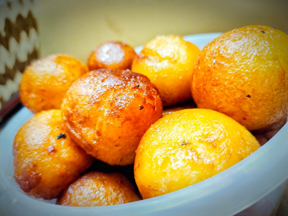 laddu, el dulce de bolas de harina de garbanzo