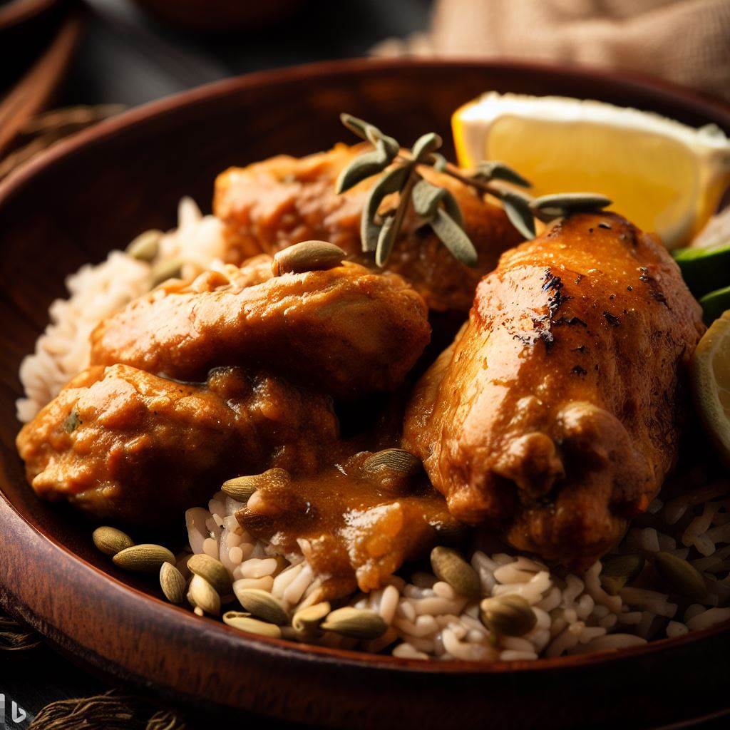 Pollo con mantequilla de cardamomo, un plato indio cremoso y aromático