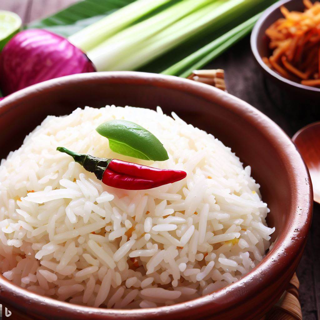 Arroz con coco al estilo asiático