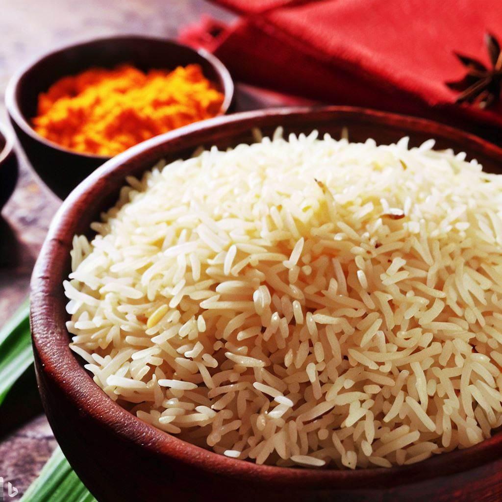 Aarroz basmati al estilo indio,