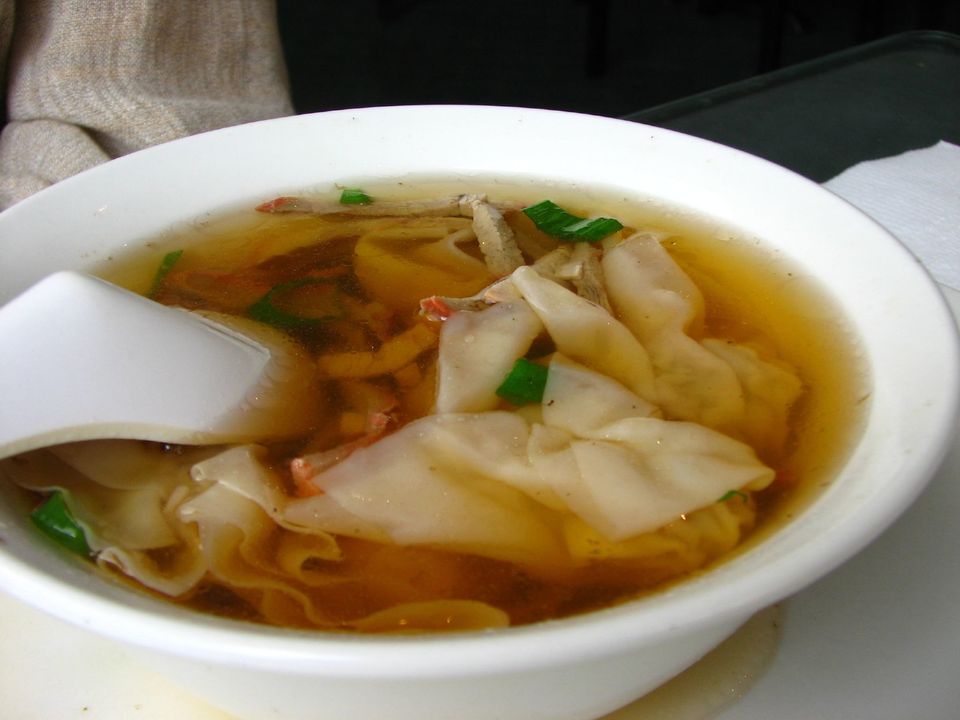 Sopa de Wonton casera