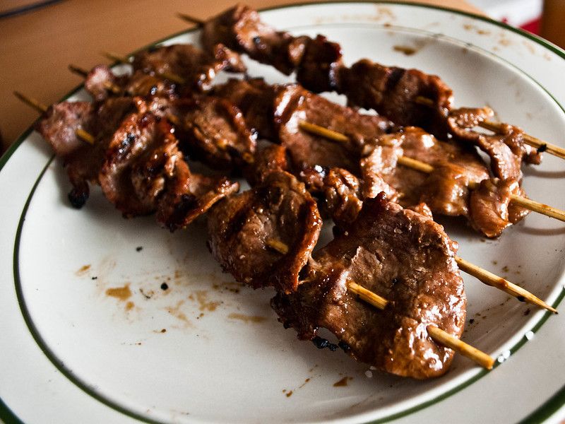 Kushiyaki de ternera, una delicia japonesa a la parrilla