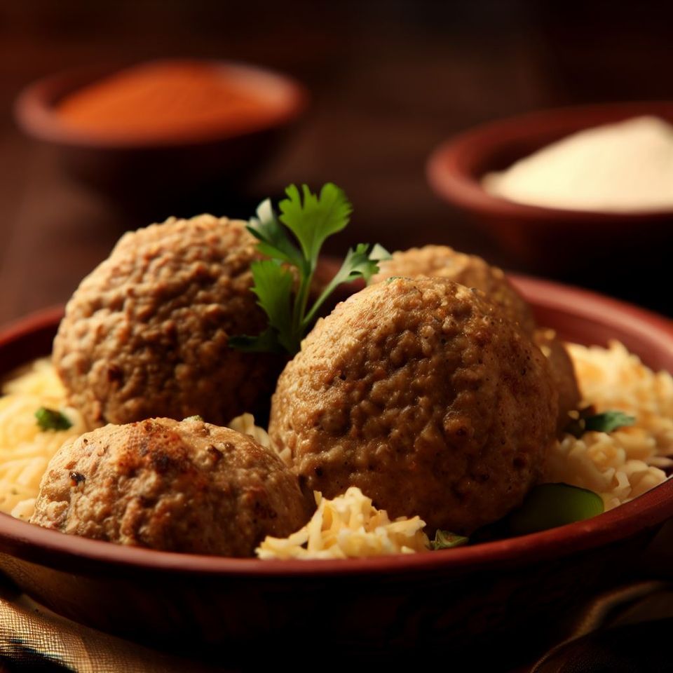 Kheema Malai Kofta, una deliciosa receta india de albóndigas de carne con salsa cremosa