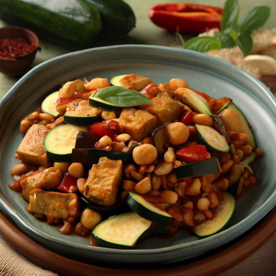 ratatouille indonesio con tempeh