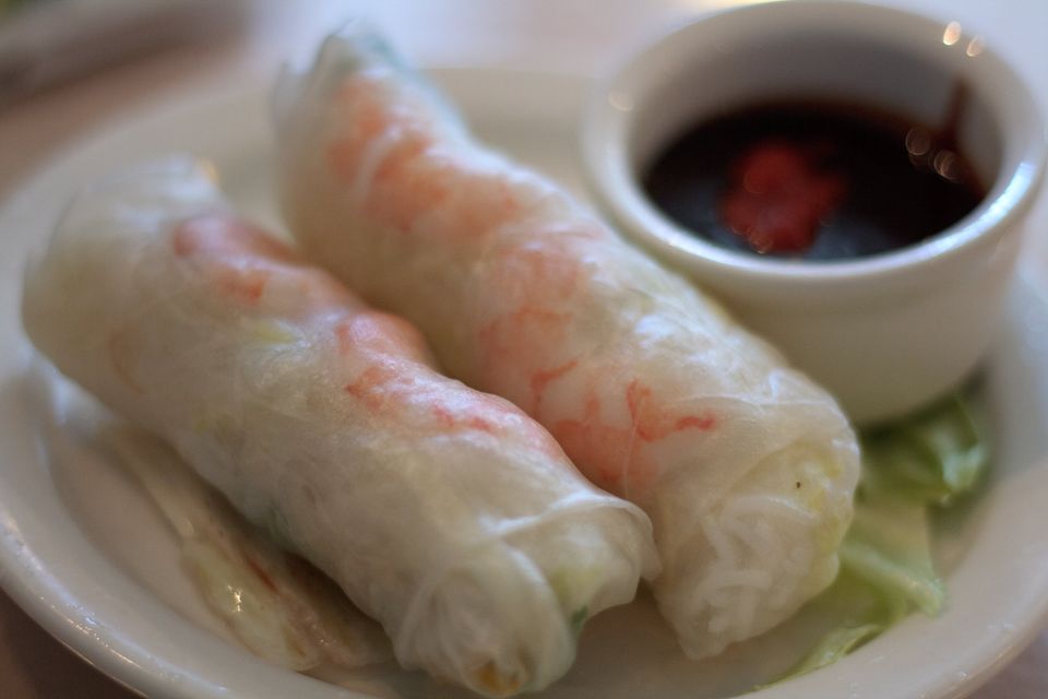 Rollitos de ensalada vietnamitas (Goi Cuon) en casa