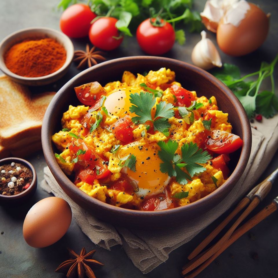 Akoori, un delicioso desayuno indio con huevos y especias