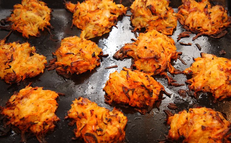 Pakoras de zanahoria