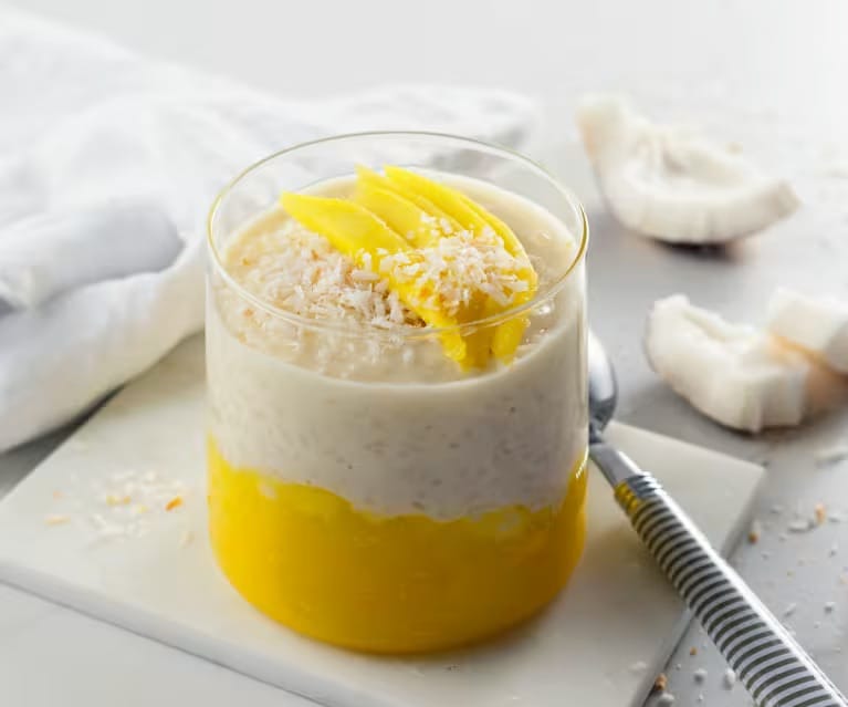 leche de coco y mango